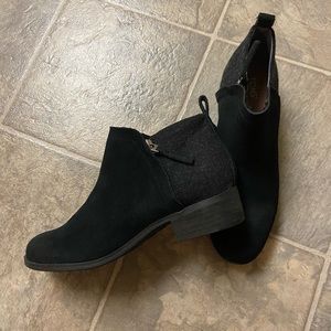 TOMS black booties
